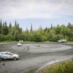 Rally racing car drifting understeer oversteer