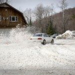 Subaru winter driving rally car control drifting school