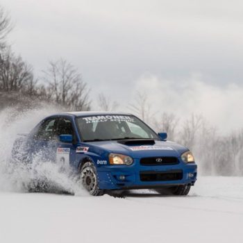 subaru rally car winter racing driving school littleton nh drifting rally america